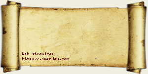 Isidora Balzamović vizit kartica